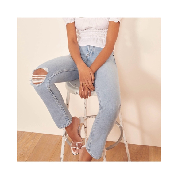 Reformation Julia High Rise Cigarette Jeans - Picture 2 of 6